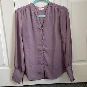 Purple blouse with cute button details